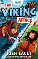 Time Travel Twins Series 4 Books Set by Josh Lacey (Viking Attack, Stone Age Clash, Roman Invasion, Maya Sacrifice)