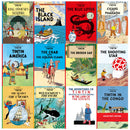 The Adventures of Tintin Series 1 – 12 Book Collection Set by Hergé | Classic Comic Adventure Books 1–12 | Graphic Novel Set