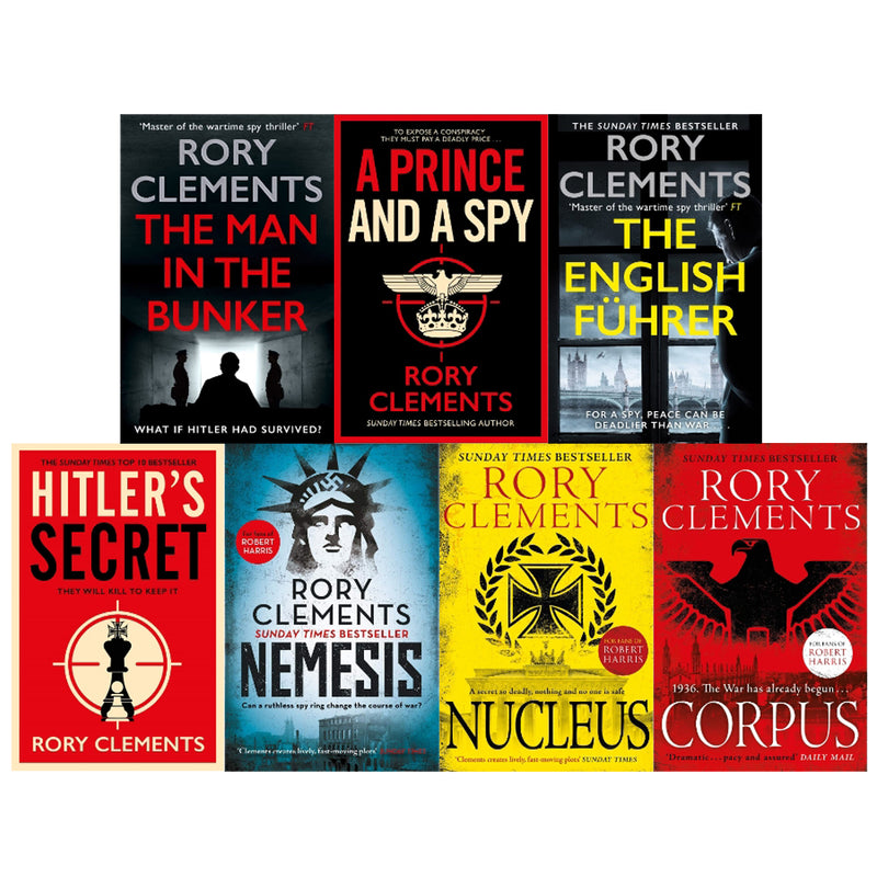["9780678460276", "A Prince and a Spy", "adult fiction", "Adult Fiction (Top Authors)", "adult fiction book collection", "adult fiction books", "adult fiction collection", "Corpus", "Hitler's Secret", "Man in The Bunker", "Nemesis", "Nucleus", "Rory Clements", "Rory Clements books", "Rory Clements collection", "Rory Clements series", "Rory Clements set", "second world war", "The English Fuhrer", "Tom wilde", "Tom wilde collection", "Tom wilde series", "Tom wilde set", "war", "war fiction", "war story fiction", "World War 2", "world war two"]