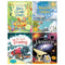 Usborne See Inside Series 4 Books Set (How Things Work, Trains, Weather and Climate, The Universe) (Usborne Flap Books)
