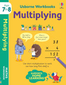 Usborne Workbooks 4 Books Collection Set Ages 7-8 (Multiplying, Dividing, Telling the Time, Comprehension)
