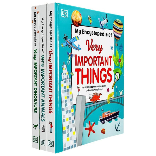 My Very Important Encyclopedias Series By DK 3 Books Collection Set (My Encyclopedia of Very Important Things, My Encyclopedia of Very Important Animals, My Encyclopedia of Very Important Dinosaurs)