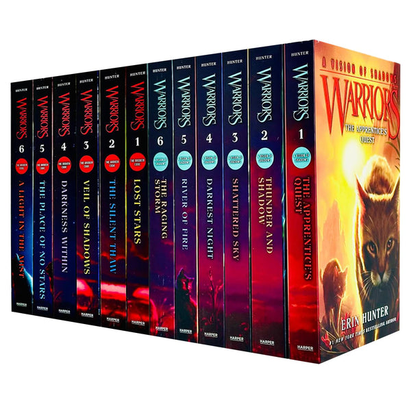 Warrior Cats Volume 25 - 36 Books Collection Set (The Complete Sixth Series (Warriors: A Vision of Shadows Volume 25 - 30) & The Complete Seventh Series (Warriors: The Broken Code Volume 31 - 36)