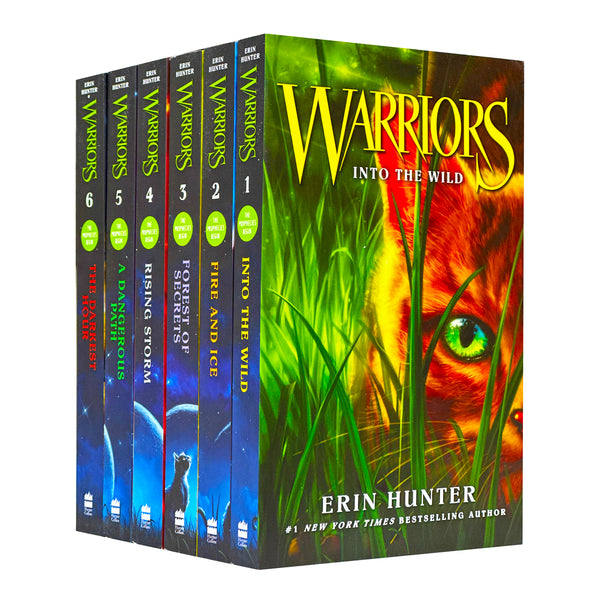 Warrior Cats Series 1 The Prophecies Begin - 6 Books Collection Set By Erin Hunter NEW COVER