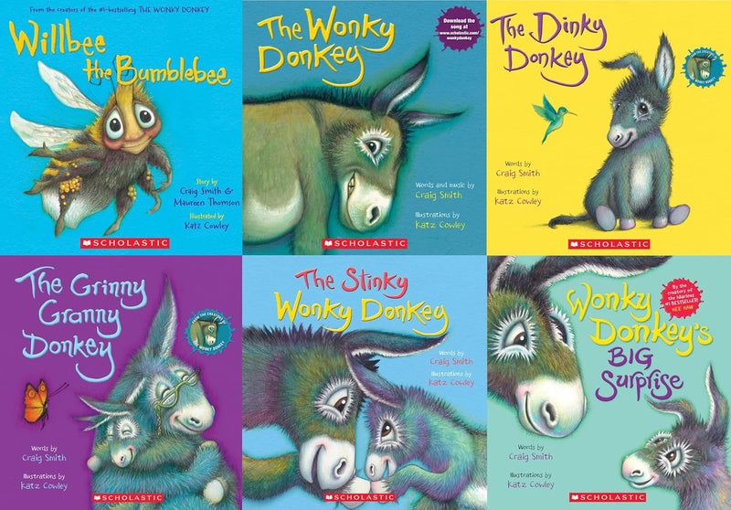 ["9780678469538", "animal stories", "bestselling author craig smith", "children bedtime books", "children dream books", "Childrens Books (0-3)", "childrens books on donkey", "childrens books on horses", "cl0-VIR", "craig smith", "craig smith book collection", "craig smith book collection set", "craig smith book set", "craig smith books", "craig smith dinky donkey", "craig smith willbee the bumblebee", "craig smith wonky donkey", "early learning", "humorous stories", "Infants", "picture storybooks", "the dinky donkey", "the grinny granny donkey", "the scottish granny", "the wonky donkey", "willbee the bumblebee", "wonky donkey's big surprise"]