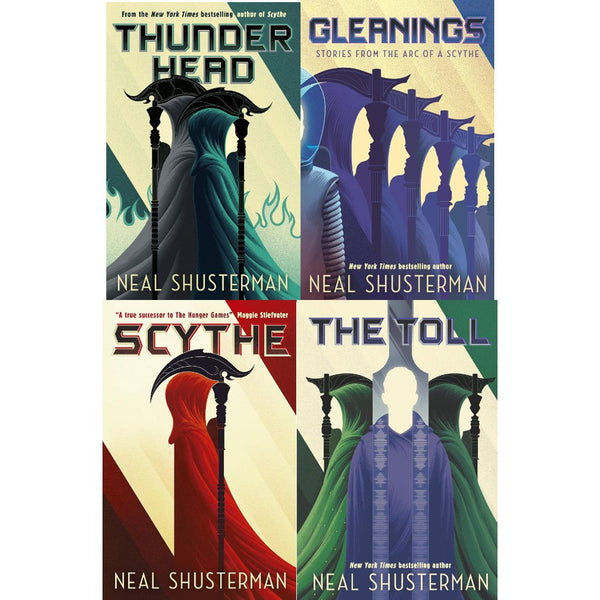 Arc Of A Scythe Series 4 Books Collection Set By Neal Shusterman (The Toll,Thunderhead, Scythe, Gleanings)