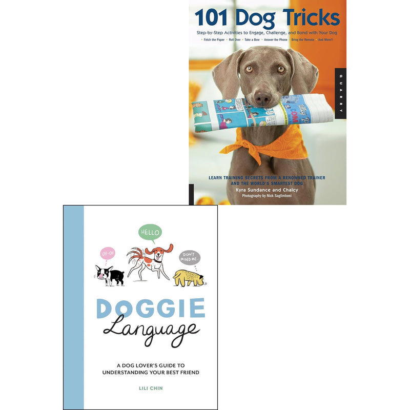 ["101 Dog Tricks", "101 Dog Tricks: Step by Step Activities to Engage", "9780678467039", "and Bond with Your Dog (Dog Tricks and Training)", "books for Dog lover", "Challenge", "dog", "Dog Breeds", "dog care", "Dog Keeping", "Dog lover", "Dog Lovers Guide", "dog training", "Dog Training book", "dog training guide", "Dog Tricks and Training", "Doggie Language A Dog Lovers Guide to Understanding Your Best Friend", "Doggie Language: A Dog Lovers Guide to Understanding Your Best Friend by Lili Chin", "dogs", "Dogs & Wolves"]