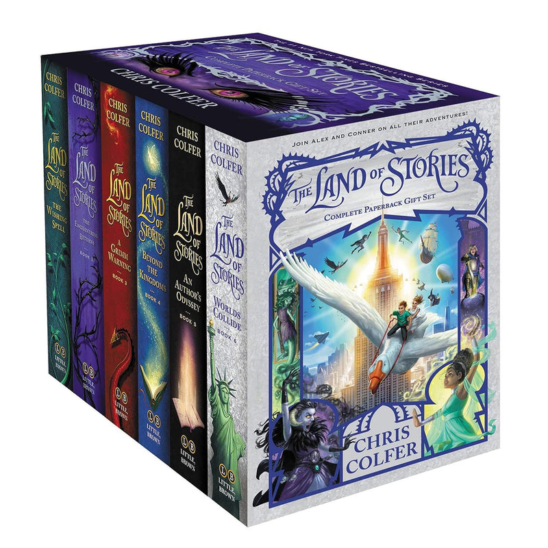 ["A Grimm Warning", "A Tale of Magic", "A Tale of Magic collection", "A Tale of Magic series", "A Tale of Magic set", "A Tale of Sorcery", "A Tale of Witchcraft", "An Authors Oddyssey", "beyond the kingdom", "children fantasy books", "children fantasy magic", "Childrens Book", "childrens books", "Childrens Books (7-11)", "Childrens Collection", "chirs colfer", "Chris Colfer", "Chris Colfer Book Collection", "Chris Colfer Book Collection Set", "Chris Colfer Books", "Chris Colfer Collection", "chris colfer land of stories series", "cl0-PTR", "enchantress returns", "Fantasy", "Fantasy book", "fantasy books", "fantasy fiction", "grim warning", "land of stories", "Land of stories 6 books collection set", "land of stories books", "land of stories Box set", "land of stories colfer", "land of stories collection", "land of stories series", "land of stories set", "The Enchantress Returns", "the land of stories book set", "the land of stories collection", "the land of stories paperback set", "The Wishing Spell", "wishing spell", "Worlds Collide", "young teen"]