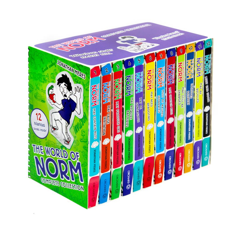World of Norm Books Collection, 12 Books Box Set by Jonathan Meres, (F