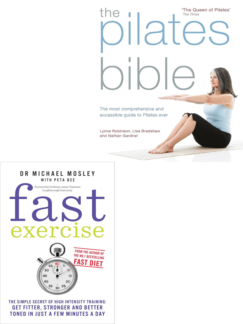 ["9780678466667", "best exercises to lose weight", "Body & Spirit", "Body Fitness", "exercise", "Exercise & workout books", "Exercise Book", "exercise books", "Exercises", "Fast Exercise", "Fast Exercise: The simple secret of high intensity training: get fitter", "Fitness", "Fitness & Exercise", "fitness books", "fitness exercise books", "fitness exercise guide", "fitness training", "guide to Pilates", "Health and Fitness", "health issues", "healthy exercise", "high intensity training", "How to Cycle", "Lisa Bradshaw", "Lynne Robinson", "Michael Mosley", "Mind", "new age books", "stronger and better toned in just a few minutes a day", "The Pilates Bible", "The Pilates Bible: The most comprehensive and accessible guide to Pilates ever"]