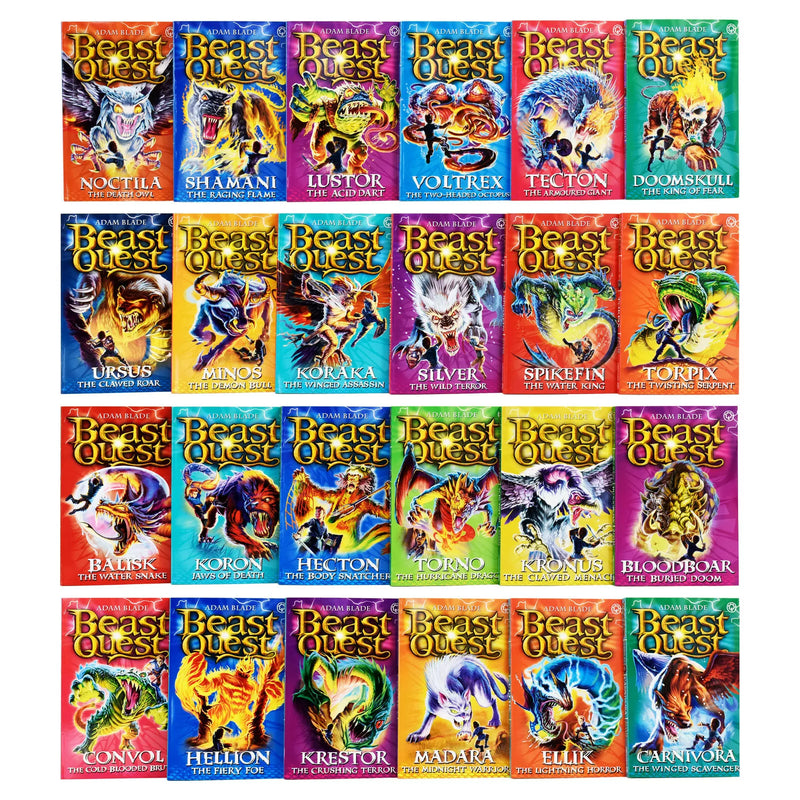 ["9789123956807", "balisk", "beast quest", "beast quest book collection", "beast quest books", "beast quest books set", "beast quest box set", "beast quest collection", "beast quest series 10", "beast quest series 7", "beast quest series 8", "beast quest series 9", "bloodboar", "carnivora", "children box set", "children gift set", "childrens books", "convol", "doomskull", "ellik", "hecton", "hellion", "junior books", "koraka", "koron", "krestor", "kronus", "lustor", "madara", "minos", "noctila", "shamani", "silver", "spikefin", "tecton", "torno", "torpix", "ursus", "voltrex"]