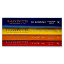 Harry Potter Illustrated 4 Books Set PAPERBACK (Harry Potter and The Chamber of Secrets, The Philosophers Stone, The Prisoner of Azkaban, Goblet of Fire)