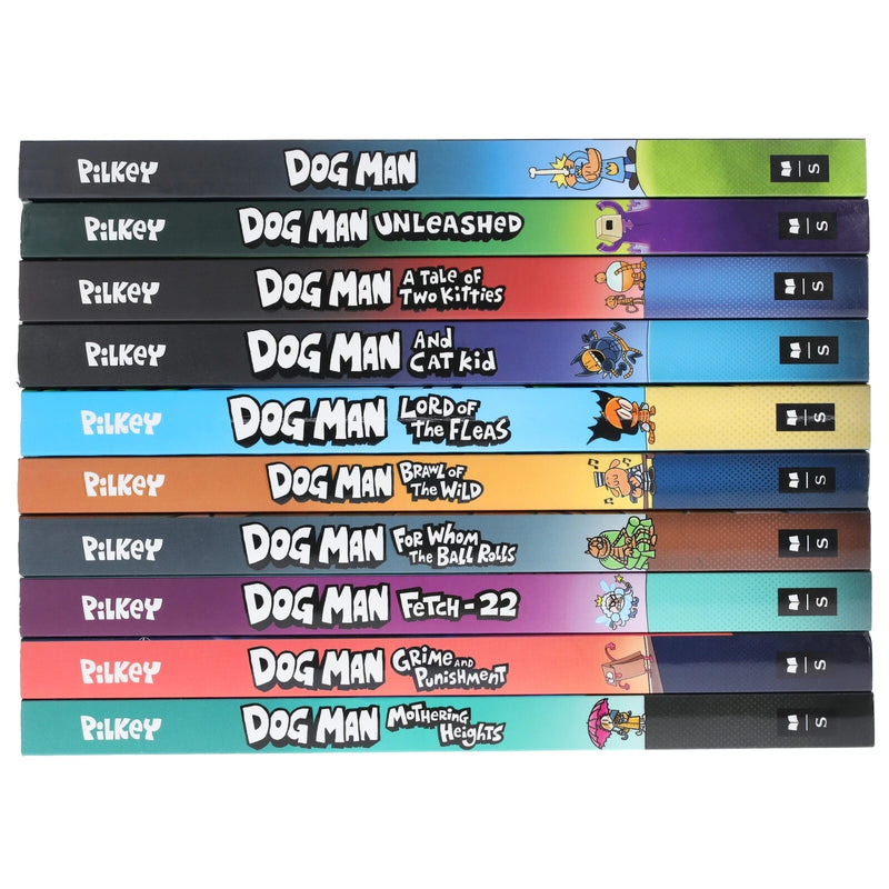 Dog Man books series 10 books Collection Set by Dav Pilkey