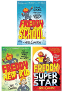 The Awesome Robot Chronicles Series Books 1 - 3 Collection Set by Neill Cameron (Freddy vs School, Freddy the Superstar & Freddy and the New Kid)