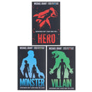 Monster Series 3 Book Set by Michael Grant – Monster, Villain & Hero YA Sci-Fi Thriller Collection