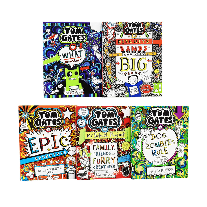 Tom Gates シリーズ 8冊セット Liz Pichon Liz Pichon Tom Gates 5 Books Collection Set Series 3 - Epic Adventure,