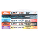 Robin Hood (Volume 6-10) by Robert Muchamore 5 Books Collection Set (Fire and Frost, Blasts and Betrayal And Fury, Bandits, Dirt Bikes and Trash, Prisons, Parties and Powerboats, Ballots and War and Peas)