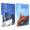 The 50 Greatest Architects By Ike Ijeh and The 50 Greatest Engineers By Paul Virr, William Potter 2 Books Collection Set
