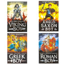 Tony Bradman Historical Adventures Collection 4 Books Set (Viking Boy, Greek Boy, Anglo-Saxon Boy & Roman Boy)