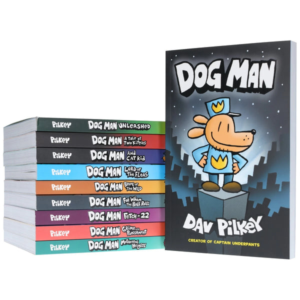 Dog Man books series 10 books Collection Set by Dav Pilkey