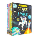 Curious Kids Pop-Up Collection 4 Books Set (Bugs and Minibeasts, Sea and Shore, Age of the Dinosaurs &amp;amp; Stars and Space)