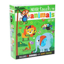 Never Touch The Animals Gift 4 Books Collection Set (Wild Animals, Sharks, Dinosaurs, Funny Animals)