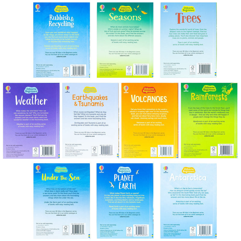 Usborne Beginners Our World Series 10 Books Collection Box Set (Planet