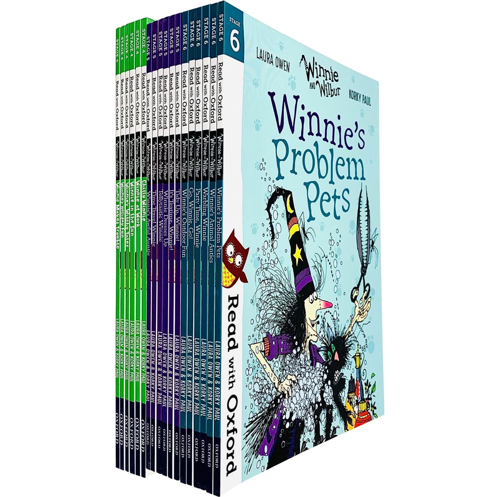 ブランド通販サイト Read With Oxford: Winnie And Wilbur 18 Books Collection Set 洋書
