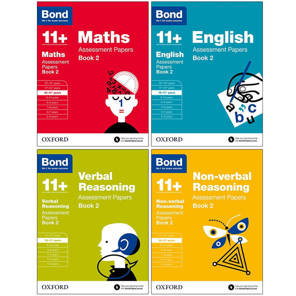 Bond 11+ English 4 Books Set Ages 10-11+ Inc Assessment and Tests Book 2