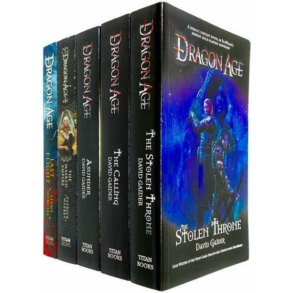 Dragon Age Series David Gaider Collection 5 Books Set Inc Asunder, Stolen Throne