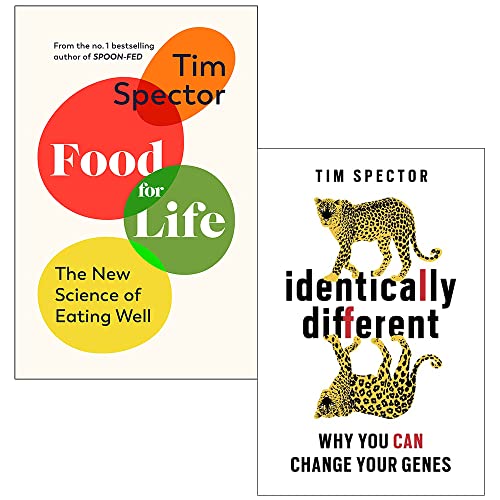 Tim Spector Collection 2 Books Set (Food for Life The New Science of Eating Well & Identically Different)