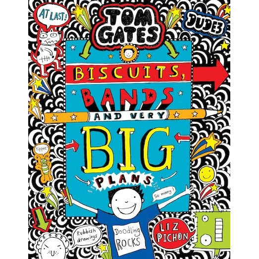 ["best seller", "best selling book", "bestselling", "biscuits bands and very big plans", "children books", "children stories", "childrens reading", "doodled", "liz pichon", "liz pichon tom gates", "new tom gates book", "Tom Gates", "tom gates books set", "Tom Gates Collection"]