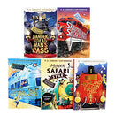 Adventures on Trains Series 5 Books Collection Set (The Highland Falcon Thief, Kidnap on the California Comet, Murder on the Safari Star, Danger at Dead Man&