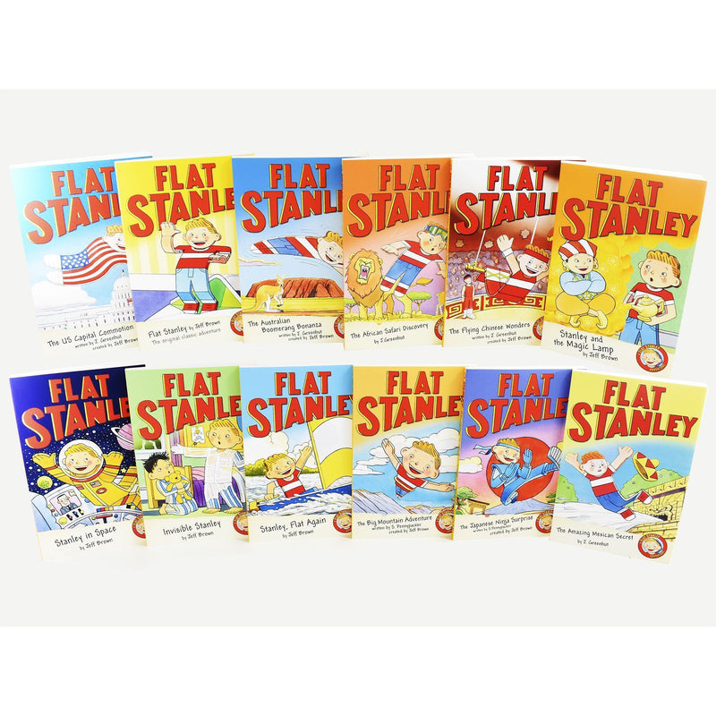 ["9780603578878", "african safari discovery", "amazing mexican secret", "australian boomerang bonanza", "big mountain adventure", "children books", "children fiction", "Childrens Books (7-11)", "cl0-PTR", "flat again", "flat stanley", "flat stanley books", "flat stanley box set", "flat stanley collection", "flat stanley series", "flat stanley set", "flying chinese wonders", "invisible stanley", "japanese ninja surprise", "jeff brown", "jeff brown book collection", "jeff brown book set", "jeff brown books", "jeff brown flat stanley", "jeff brown flat stanley book collection", "jeff brown flat stanley books", "jeff brown flat stanley collection", "jeff brown flat stanley series", "jeff brown flat stanley set", "junior books", "stanley and the magic lamp", "stanley in space", "us capital commotion"]