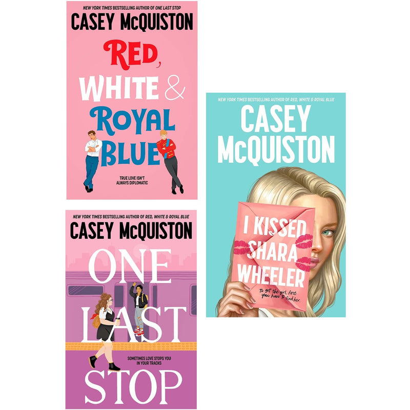 ["9789124368517", "adult fiction", "Adult Fiction (Top Authors)", "adult fiction book collection", "adult fiction books", "adult fiction collection", "casey mcquiston", "casey mcquiston books", "casey mcquiston collection", "casey mcquiston collection set", "casey mcquiston romance", "casey mcquiston set", "fantasy romance", "I Kissed Shara Wheeler", "One Last Stop", "Red", "Romance", "Romance Novels", "romance saga", "Romance Stories", "White & Royal Blue"]