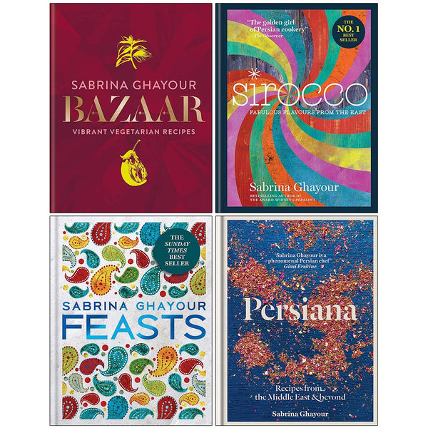 Sabrina Ghayour Collection 4 Books Set (Bazaar, Sirocco, Feasts, Persiana)