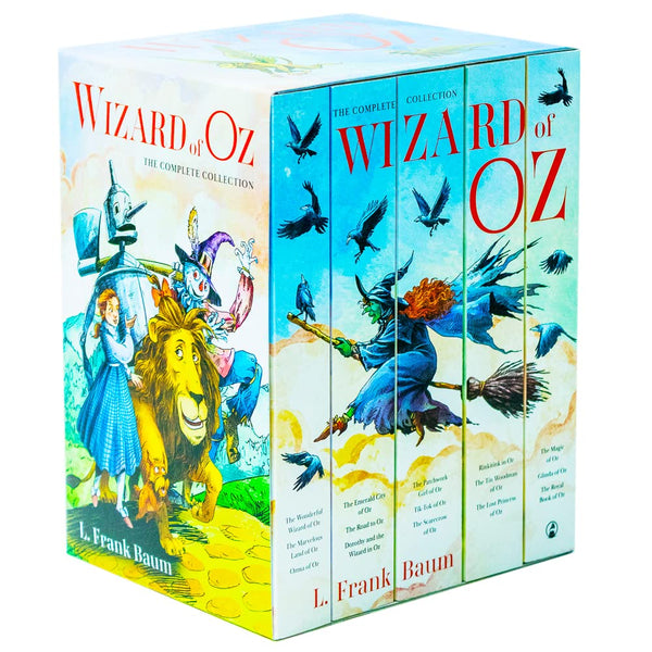 The Complete Collection Wizard of OZ Series 5 Books Collection Box Set By L. Frank Baum (3 in 1 Book) (Wonderful Wizard of Oz, Marvelous Land of Oz, Ozma of Oz, Dorothy and the Wizard In Oz & More)