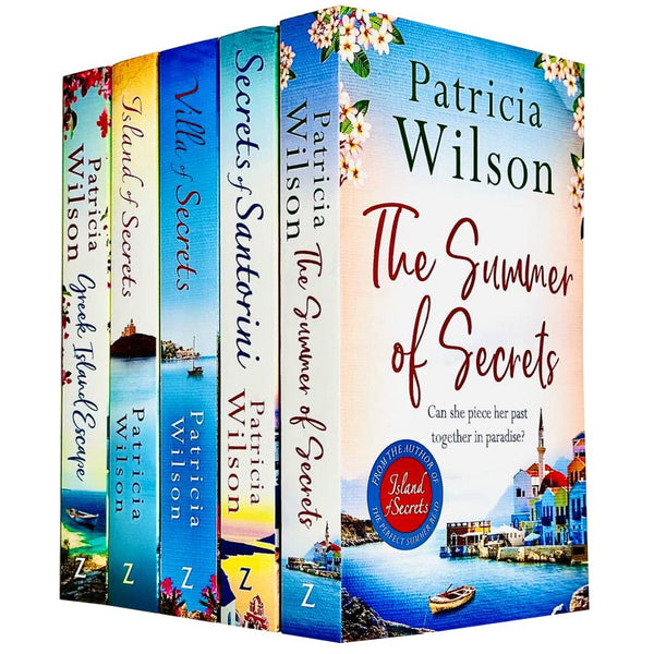 Patricia Wilson Collection 5 Books Set (The Summer of Secrets, Secrets of Santorini, Villa of Secrets, Island of Secrets, Greek Island Escape)