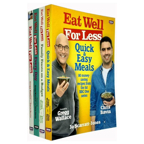 Eat Well For Less Collection 4 Books Set By Jo Scarratt-Jones (Every Day, Family Feasts on a Budget, Quick and Easy Meals, Eat Well for Less)