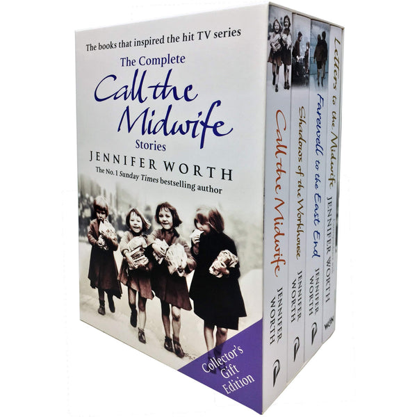 The Complete Call the Midwife Stories Jennifer Worth 4 Books Collection Collector's Gift-Edition (Shadows of the Workhouse, Farewell to the East End, Call the Midwife, Letters to the Midwife)