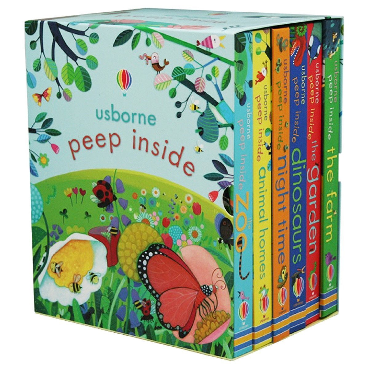 Peep Inside 6 Books Collection Box Set by Usborne | Lift-the-Flap Boar