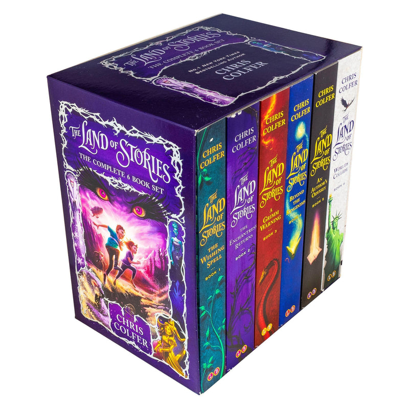 ["9781510201941", "A Grimm Warning", "An Authors Oddyssey", "beyond the kingdom", "Childrens Books (7-11)", "chirs colfer", "Chris Colfer Books", "chris colfer land of stories series", "cl0-PTR", "enchantress returns", "grim warning", "land of stories", "Land of stories 6 books collection set", "land of stories books", "land of stories Box set", "land of stories colfer", "land of stories collection", "land of stories series", "land of stories set", "The Enchantress Returns", "the land of stories book set", "the land of stories collection", "the land of stories paperback set", "The Wishing Spell", "wishing spell", "Worlds Collide", "young teen"]