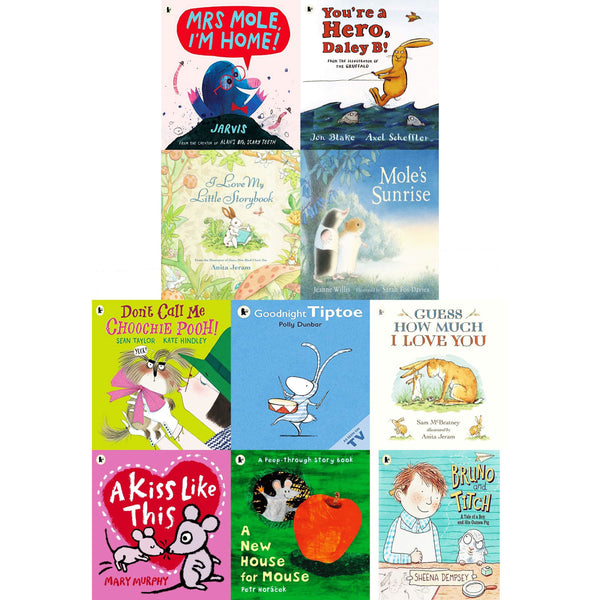 Furry Little Friends Children Illustration Pictures 10 Books Bag Collection Set