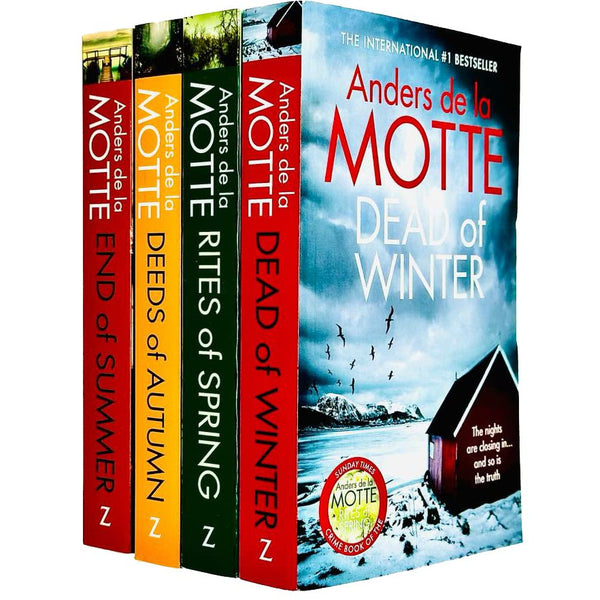 Anders de la Motte Seasons Quartet Series 4 Books Collection Set (End of Summer, Rites of Spring, Deeds of Autumn, Dead of Winter)
