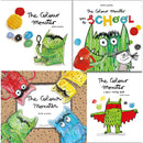 Anna Llenas The Colour Monster Collection 4 Books Set (The Colour Monster, A Colour Activity Book, Goes to School, The Colour Monster Pop-Up)