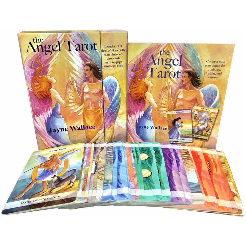 ["9781782494737", "Angel Tarot", "Angel Tarot Cards", "Astrology", "Body", "cl0-CERB", "Fortune-Telling", "Jayne Wallace", "Mind", "Spirit", "Tarot Cards", "The Angel Tarot Cards"]