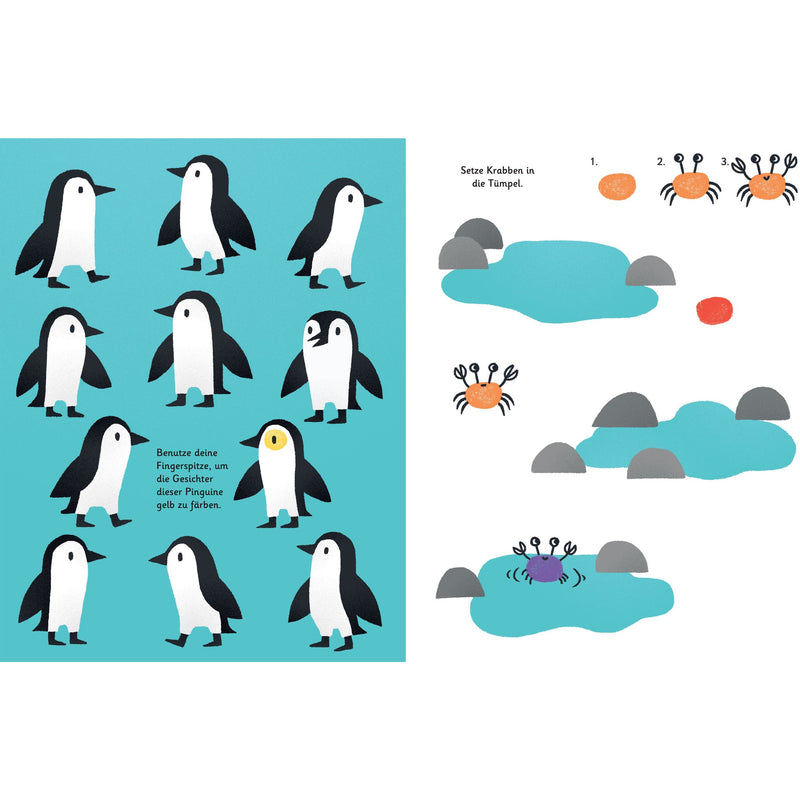 Usborne Fingerprint Activities Wildlife Series 3 Books Collection Set