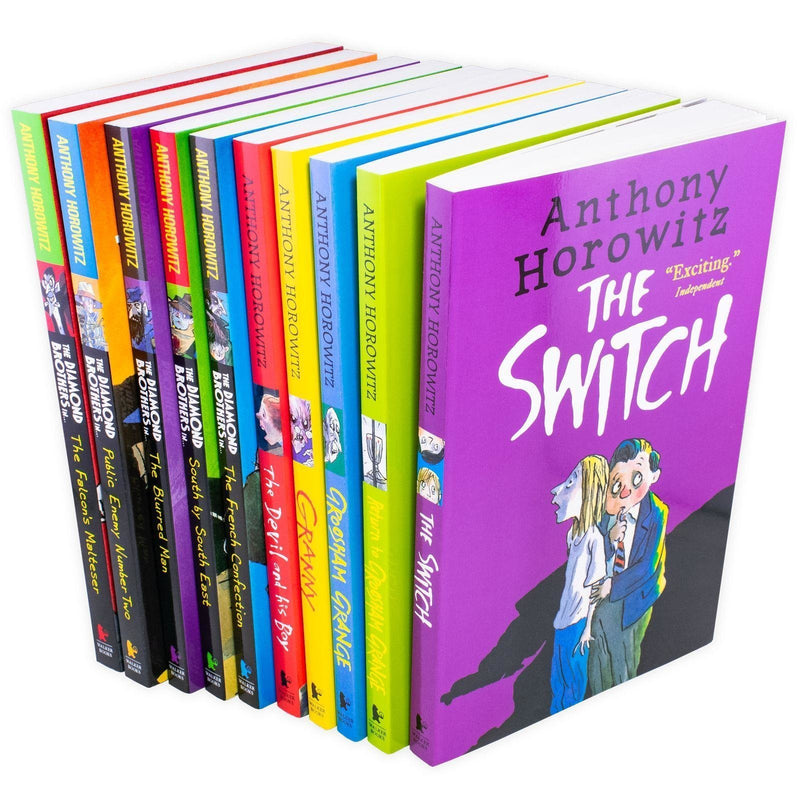 ["9781406389456", "9781529500530", "anthony horowitz", "anthony horowitz book collection", "anthony horowitz books", "anthony horowitz books set", "anthony horowitz collection", "anthony horowitz diamond brothers books", "anthony horowitz diamond brothers collection", "anthony horowitz diamond brothers series", "anthony horowitz wickedly funny series", "children collection", "childrens books", "granny", "groosham grange", "junior books", "public enemy number two", "return to groosham grange", "south by south east", "the blurred man", "the devil and his boy", "the falcons malteser", "the french confection", "the switch", "wickedly funny series books set", "wickedly funny series collection", "young adults"]