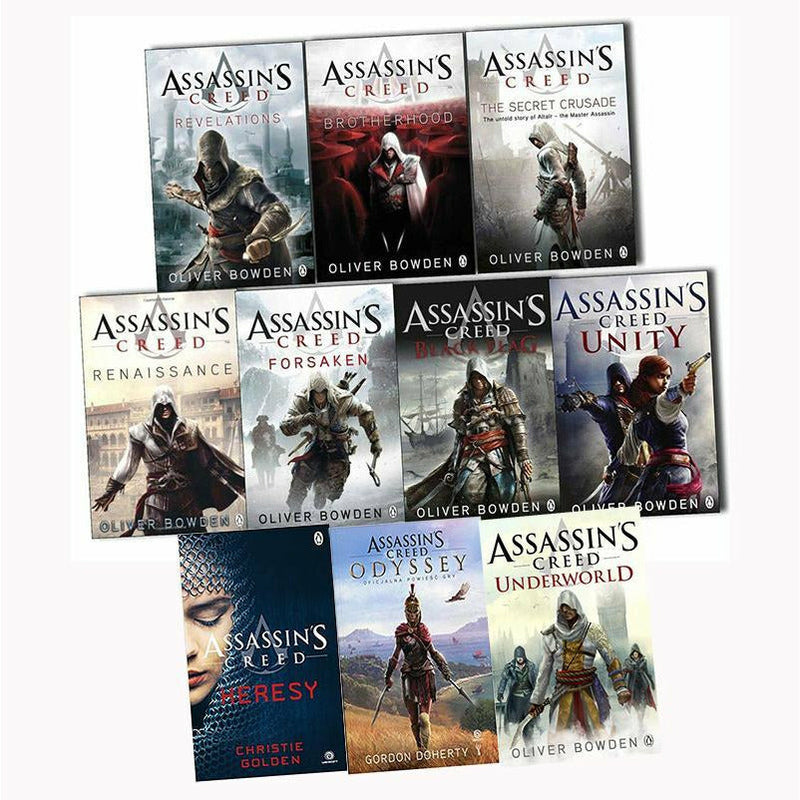 Assassins Creed 1-10 Books Collection By Oliver Bowden - Fiction