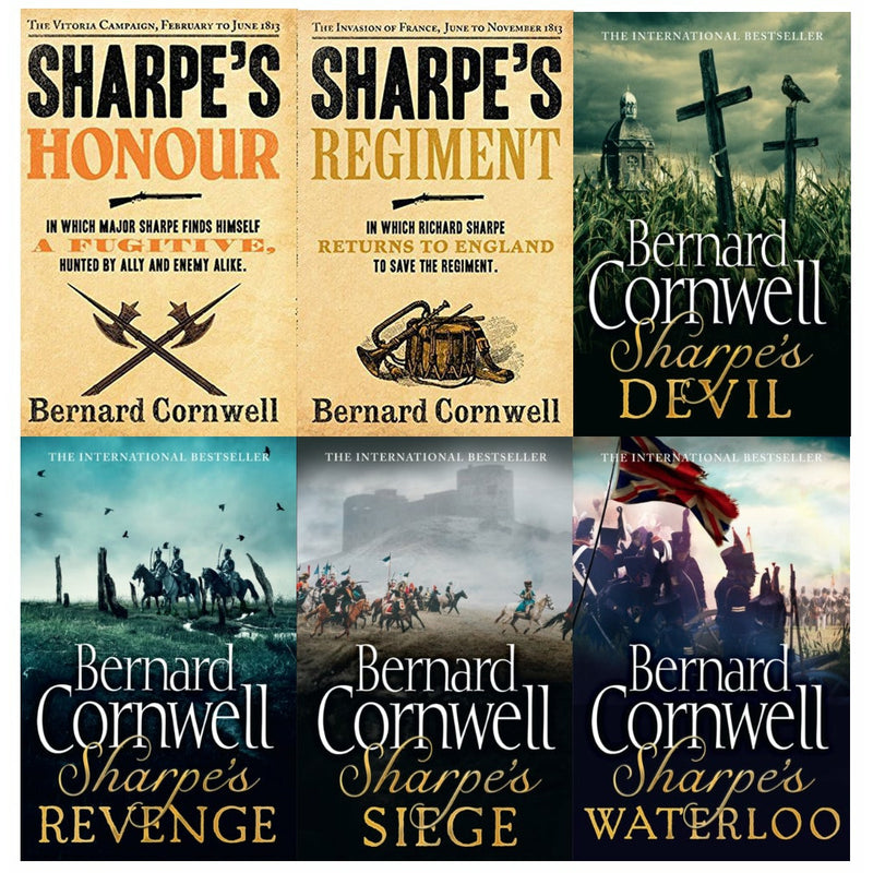 ["6 Books Set", "9789526535418", "Action", "Adult Fiction", "Adult Fiction (Top Authors)", "Bernard Cornwell", "Bernard Cornwell 16 to 21 Books Set", "Bernard Cornwell 6 Books Set", "Bernard Cornwells Richard Sharpes Series 16 to 21 (6 Books Set)", "Bernard Cornwells Richard Sharpes Series 16 to 21 Books Set", "Devil", "Fiction", "Harper Collins", "Hero", "History", "Honour", "Military", "Military History", "Regiment", "Revenge", "Richard Sharpes Series", "Siege", "Waterloo"]